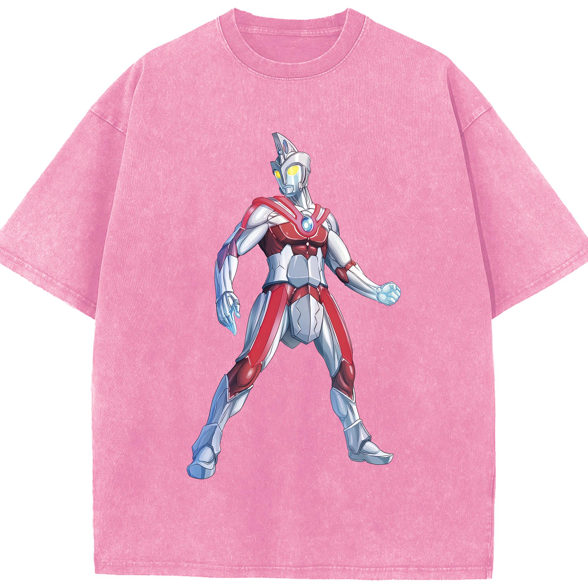 （画像用） ウルトラマン Ultraman 綿100% ヴィンテージ風 半袖Tシャツ（フロントプリント）
